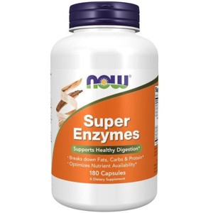 Super Enzyme Caps by Now Foods  -  180 Capsule - 1 of 3