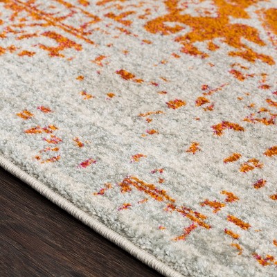Elegance Gray Tufted Synthetic 87" x 31" Runner Rug