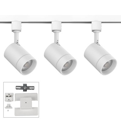 Pro Track 3-Light White 44" Wide 12W LED Floating Canopy Track Kit