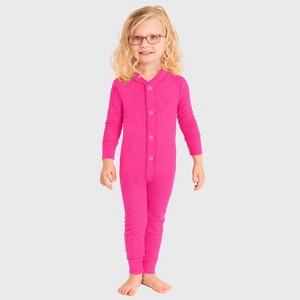 City Threads USA-Made Kids' Soft & Cozy Thermal Union Suit - Boys/Girls/Infants/Toddlers One-Piece Christmas Outfit - 1 of 4