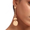 SOHI Women's Dented Relic Drop Earrings - 4 of 4