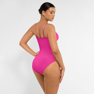 Feelingirl Women's Seamless Tummy Control Brief Shapewear Bodysuit