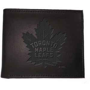 Evergreen NHL Toronto Maple Leafs Black Leather Bifold Wallet Officially Licensed with Gift Box - 1 of 1