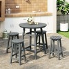 WestinTrends Malibu All Weather Hdpe Outdoor Patio Counter Height Dining Set (5-Piece) - 2 of 4