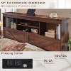SinCiDo Farmhouse Queen Wood Bed Frame, 52" Tall Headboard with 4 Storage Drawers, LED Light & Charging Station, No Box Spring Needed - 4 of 4