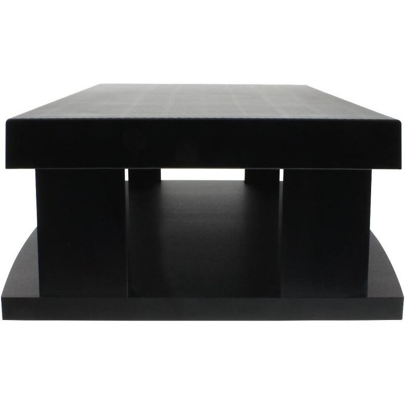 Aleratec Heavy Duty 2-Tier TV Stand With Rotating Swivel For Flat LCD/LED TV, Black, 4 of 5