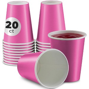 SparkSettings Disposable Paper Cups 9oz, 20 Pack - 1 of 4