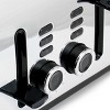 Redmond 4-Slice Wide Slot 1400W Stainless Steel Toaster in Black - 3 of 4
