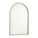 Flash Furniture Mila Arched Metal Framed Wall Mirror for Hallways, Entryways, Dining and Living Rooms