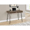 Monarch Specialties Computer Desk Home Office Laptop Left Right Set-Up Storage Drawers 40InchL Work Metal Laminate Brown Black Contemporary Modern - 2 of 4