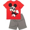 Disney Mickey Mouse 4 Piece Tank Top T-Shirt Athletic Shorts Set - 2 of 4