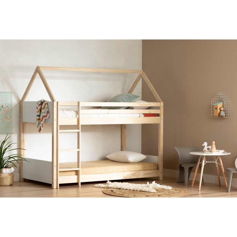 Sweedi House Kids&#39; Bunk Beds White/Natural - South Shore, 4 of 19