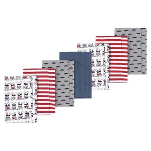 Luvable Friends Hudson Baby Flannel Burp Cloths 7pk - 1 of 1