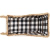 Okuna Outpost Small Santa Claus Christmas Sleigh Decoration, White and Black Buffalo Plaid Table Centerpiece for Holiday Decor, 11 x 5 x 7.8 In - image 4 of 4