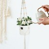 Unique Bargains Macrame Plant Hanger Woven Cotton Indoor Outdoor Decorative - 3 of 4