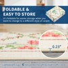 2x6 FT Modern Washable Area Rug for Living Room, Floral Trellis Carpet Rug with Non Slip Backing, Low Pile Stain Resistant Floor Rug for Dorm, - 4 of 4