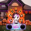 Joyfy 6FT Tall Halloween Inflatable Outdoor Decoration, Inflatable Skeleton Pumpkins with Colorful LEDs and Music for Halloween Yard Garden Lawn Decor - 4 of 4