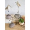 Painted Clay Shore Birds on Rock Bases – Handmade Coastal Decor, Set of Three by Kalalou - 2 of 3