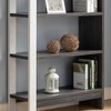 TOAOTBNBO Modern Bookcase Storage Organizer, Freestanding Bookshelves with 5 Open Compartment Industrial Display Shelf for Home Office, White - 3 of 4