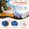 VEVOR Tree Swing, 40 Inch Saucer Swing, 750lbs Weight Capacity, 900D Oxford Fabric Swing Seat with 2 Tree Hanging Straps, Blue - 4 of 4