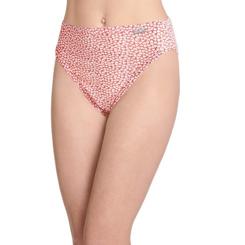 Jockey Womens Plus Size Elance French Cut 3 Pack Underwear Cuts 100% cotton  8 Love Fest/Pink Pearl/Dainty Dot