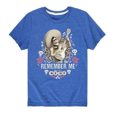 Coco Remember Me Ernesto Short Sleeve Graphic T-Shirt - Royal Blue - 5T