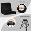 Bekrvio 26" Swivel Counter Height Bar Stools with Back-Faux Leather/Velvet Upholstered, V-Shaped Metal Legs-Modern Counter Stools for Kitchen Island - 3 of 4