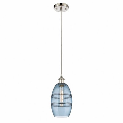 Vaz - 1 Light Cord Hung Mini Pendant In Industrial Style-8.13 Inches Tall and 5.88 Inches Wide