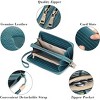 Ladies' clutch bag with anti-theft wrist strap,leather wallet,large-capacity credit card holder,handle-style carry strap - 4 of 4
