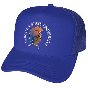 Virginia State University Primary Logo Foam Trucker Cap Royal Os - 1 of 4