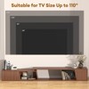 Extendable TV Stand with Sliding Doors Minimalist Rectangle - 4 of 4