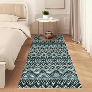 Boho Area Rugs for Living Room, Washable, Non-Slip Backing, Stain-Resistant, Soft Carpet for Bedroom, Nursery, Playroom. - 1 of 4