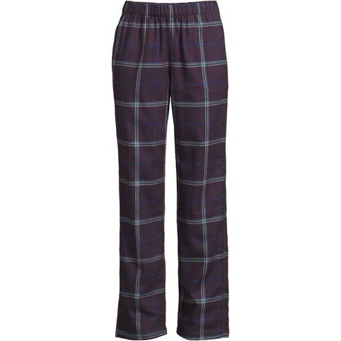 Lands' End Women's Print Flannel Pajama Pants - X-small - Black Currant  Plaid : Target