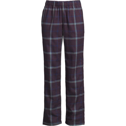 Lands' End Women's Tall Print Flannel Pajama Pants 