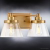 Urban Ambiance Luxury Traditional Bath Light 7.75''H x 15.5''W,  Olde Brass Finish,  Pawtucket Collection, UHP3993 - 4 of 4