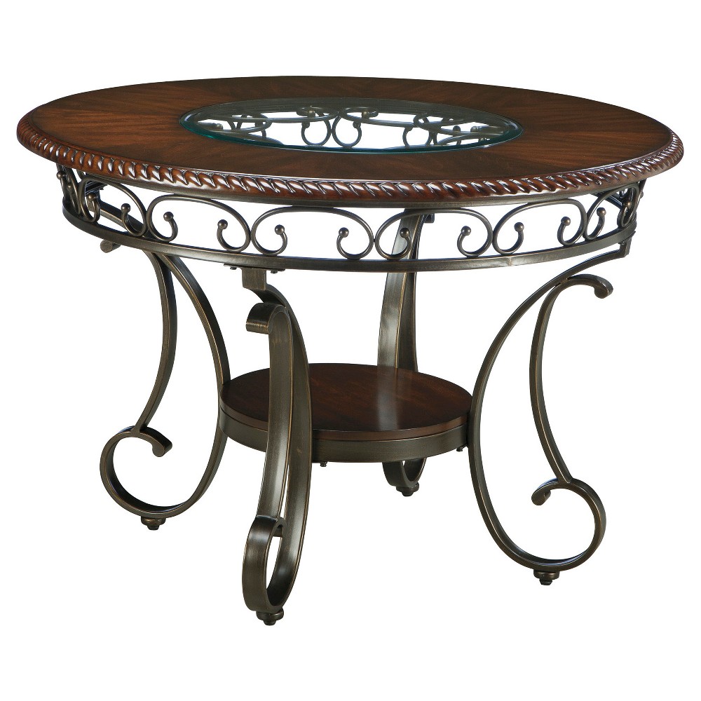 Ashley D329-15 Glambrey Round Dining Room Table - Brown-Table only