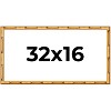 PosterPalooza | 32x16 Thin Bamboo Picture Frame, UV Acrylic, 2 Finishes - Gold and Brown - 2 of 4