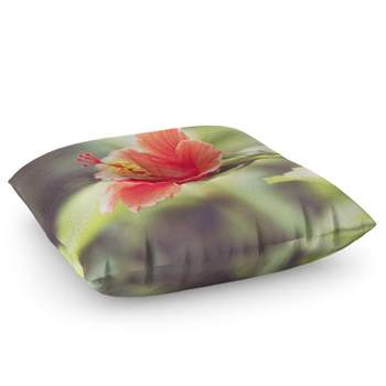 Bree Madden Hibiscus Square Floor Pillow - Deny Designs