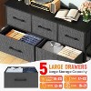 BestMassage 5/8/9-Drawer Fabric Dresser with Wood Top Versatile Storage Cabinet Organizer with Steel Frame - 3 of 4