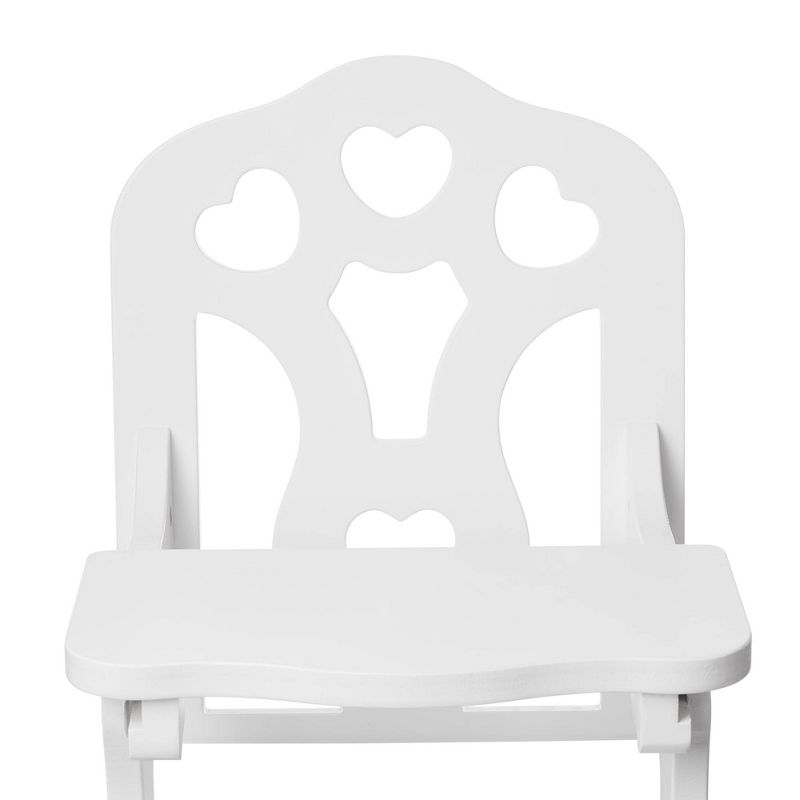 Melissa &#38; Doug White Wooden Doll High Chair With Tray, 5 of 13