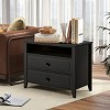 EROMMY 29.9" W Wood Nightstand With Two Drawers - 3 of 4