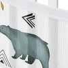 Sweet Jojo Designs Boy BreathableBaby Breathable Mesh Crib Liner Bear Mountain Blue Black and White - 4 of 4