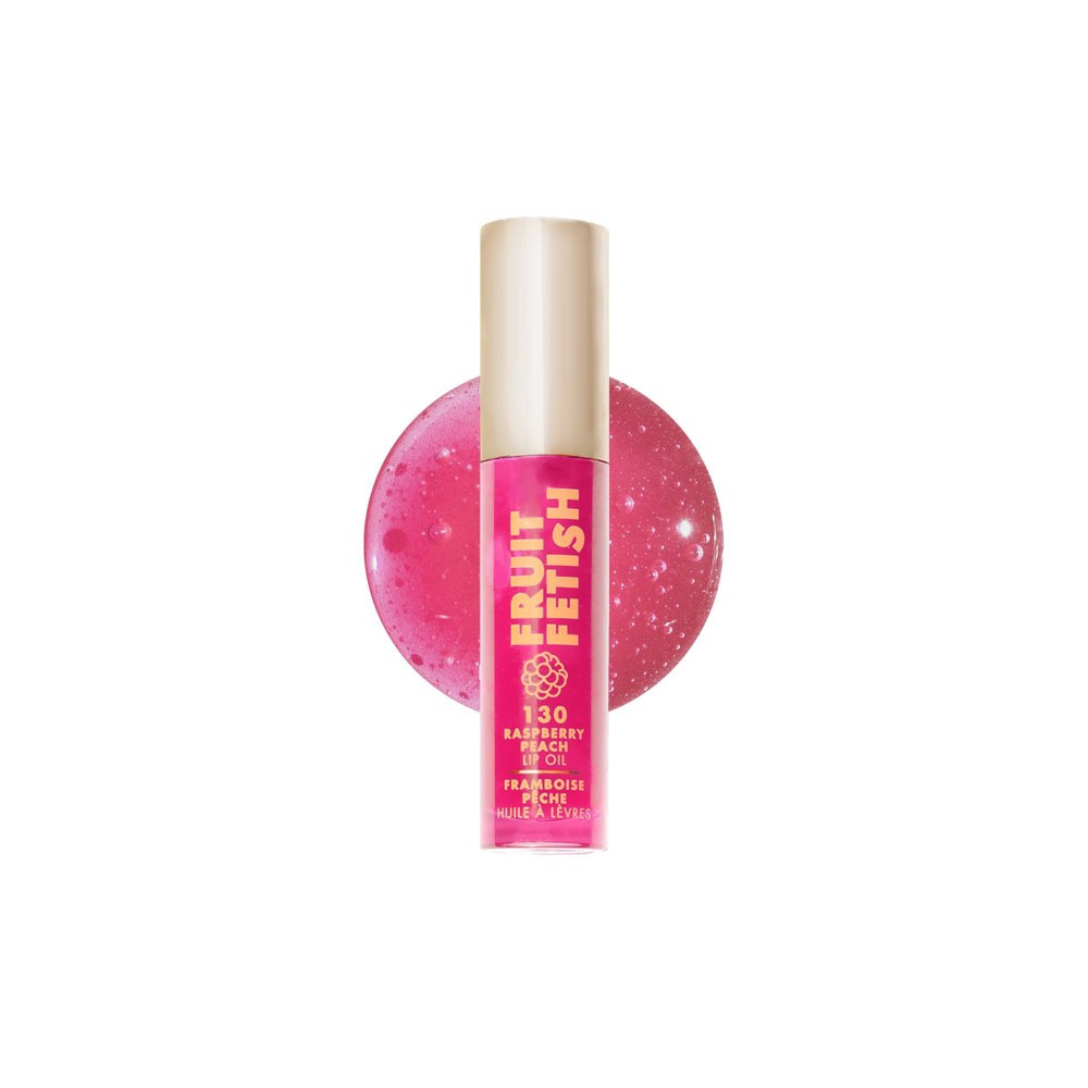 Photos - Other Cosmetics Milani Fruit Fetish Lip Oil - 130 Raspberry Peach - 0.135 fl oz 