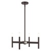 Livex Lighting Copenhagen 4 - Light Chandelier in  Bronze - 2 of 4