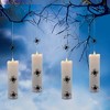 LumaBase Battery-Operated Hanging Pillar Candles with Spiders - Set of 4 - 3 of 4