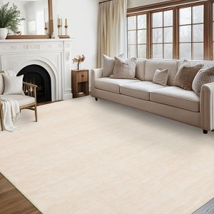 Machine Washable Area Rug With Non-Slip Backing Stain Resistant Easy Cleaning Indoor Carpet For Living Room Bed Dining Room Playroom Office - 1 of 4