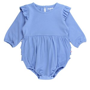 RuffleButts Baby Toddler Girls Long Sleeve Flutter Bubble Romper - 1 of 2