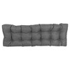 Blazing Needles, 55-inch by 19-inch Tufted Solid Outdoor Spun Polyester Loveseat Cushion - 3 of 3