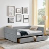 Queen Size Upholstered Daybed with Two Drawers for Bedroom - 2 of 4