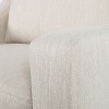 Sapphtopaz Accent Chair Upholstered Bedroom Chair with Arms and Wooden Legs, Accent Chairs for Living Room, Beige - 3 of 4